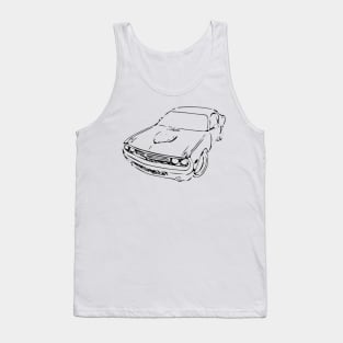 Muscle Car Cartoon Tank Top